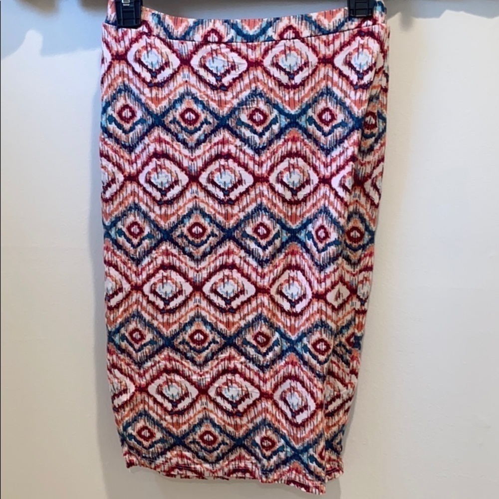 Matty m Colorful knee length pencil skirt XS